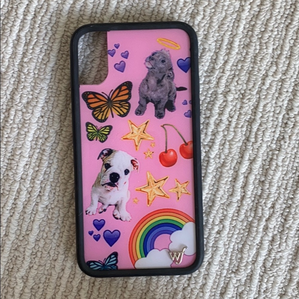iPhone X “Puppy Love” wildflower case